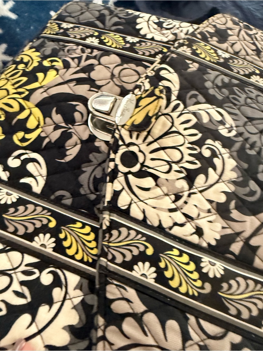 Vera Bradley Yellow Floral Quilted briefcase